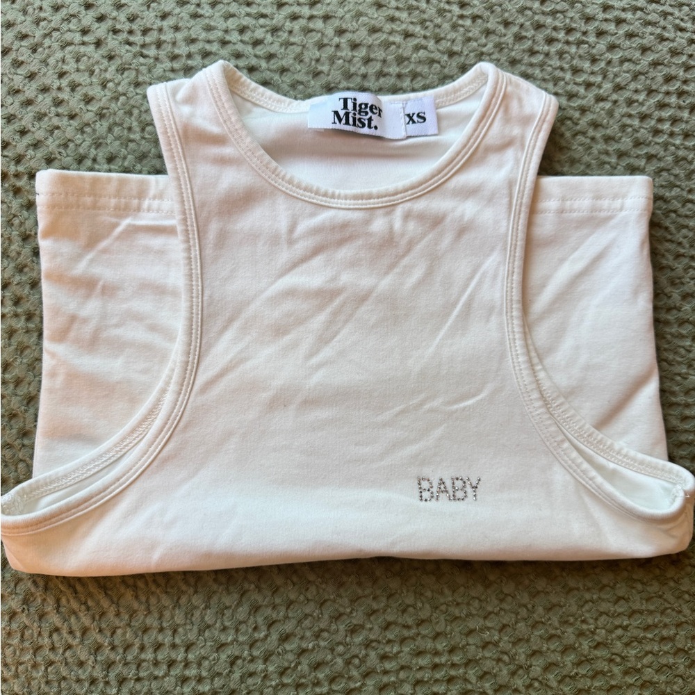 Tiger Mist - Rhinestone 'BABY' Tank Top